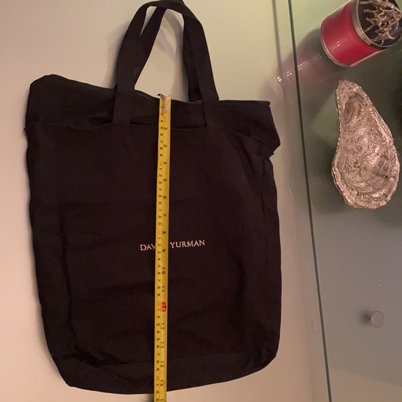 DAVID YURMAN Blk canvas Tote bag with top zipper - Picture 6 of 10